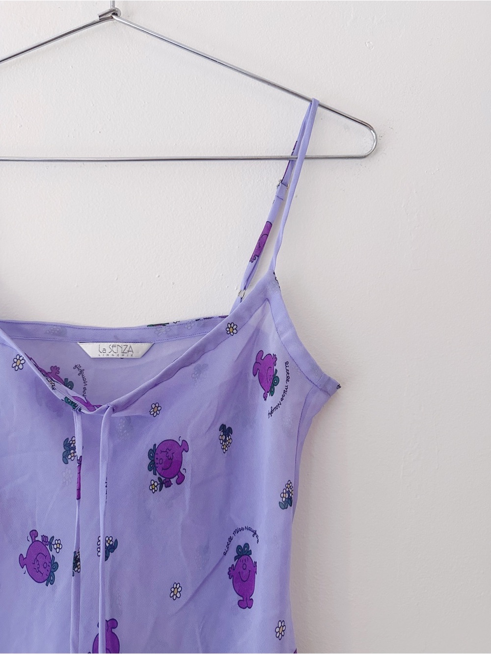 Vintage • Little Miss Naughty Teddy Camisole in Purple